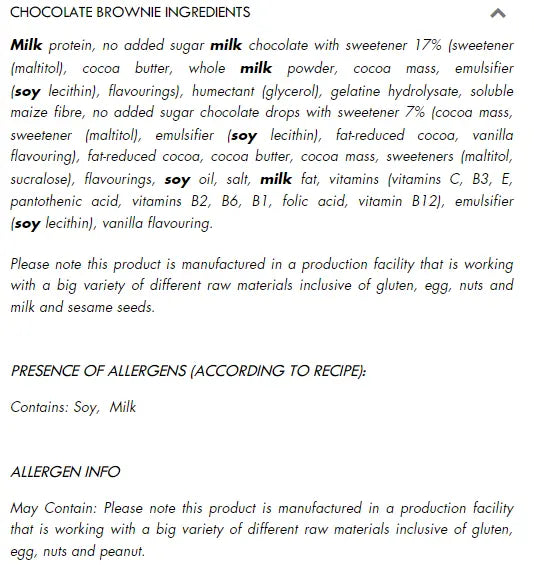 Fulfil Chocolate Brownie Flavour Bar 55G FulFil