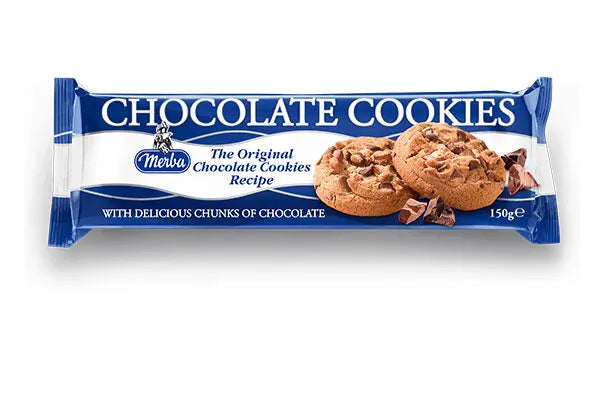 Merba Chocolate Cookies 150g 25% Chocolate Merba