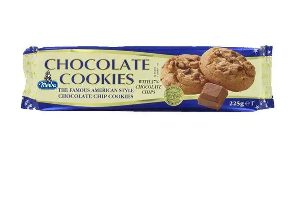 Merba Chocolate Cookies 225g 37% Chocolate Merba