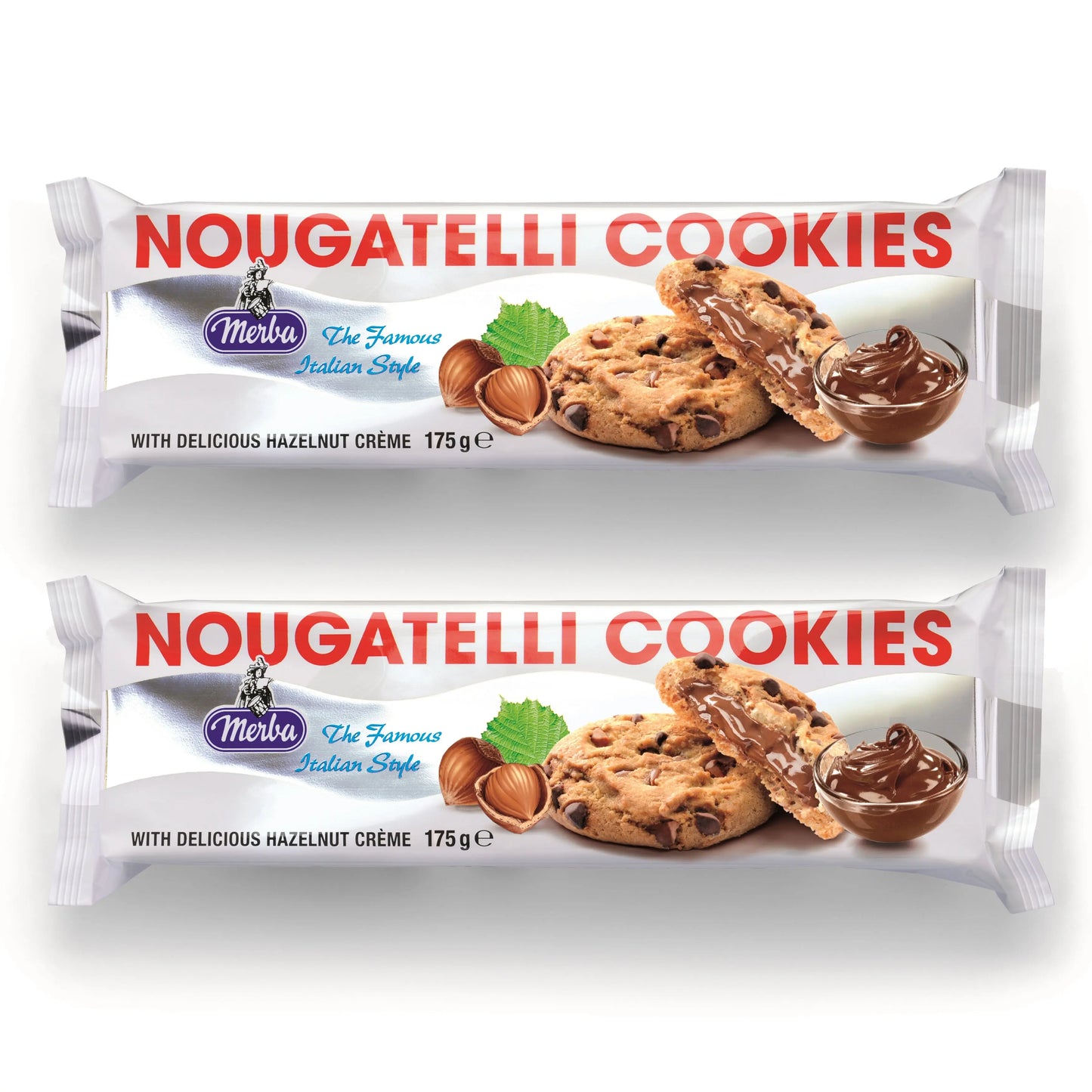 Merba Nougatelli Cookies 175g x 2 Merba
