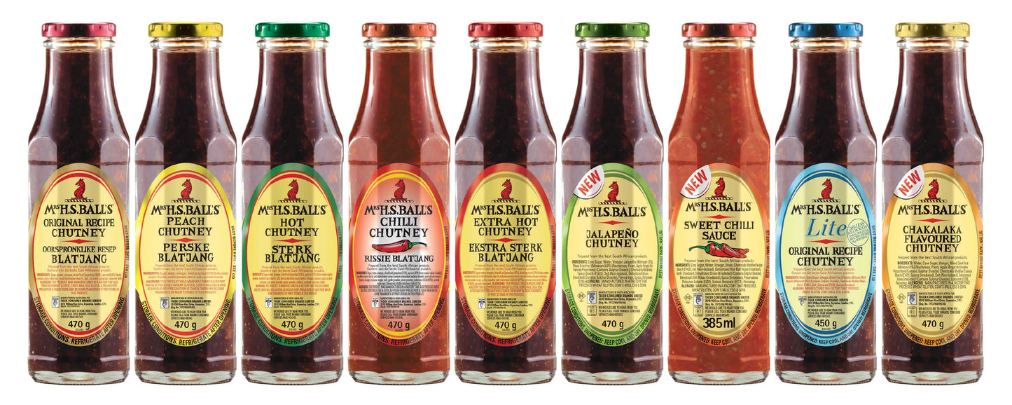 Mrs. Balls Hot Chutney 470gm Mrs Balls