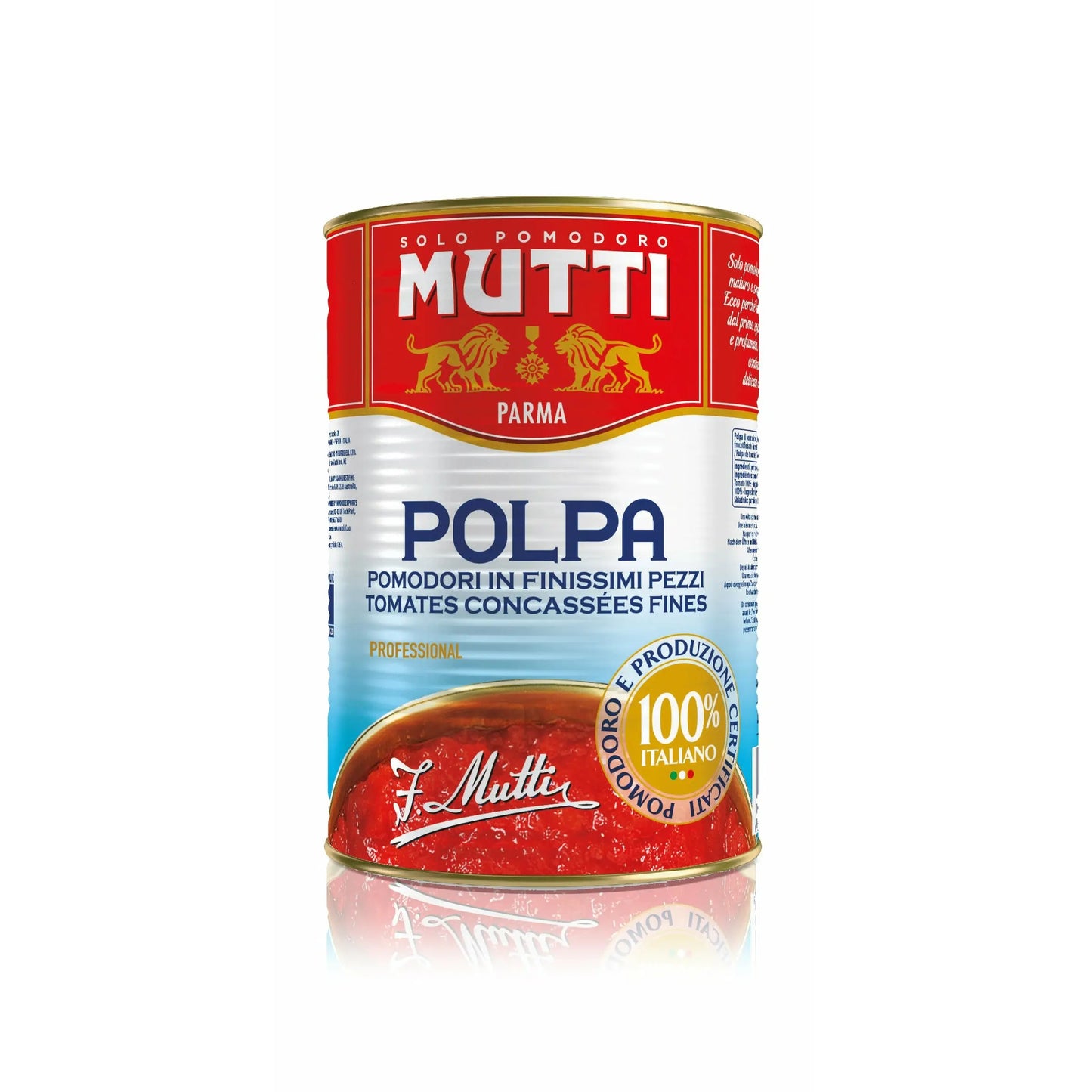 Mutti Finely Chopped Tomato 4kg Mutti