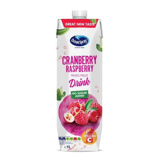 Ocean Spray Cranberry And Raspberry No Sugar Juice Drink 1 L Ocean Spray