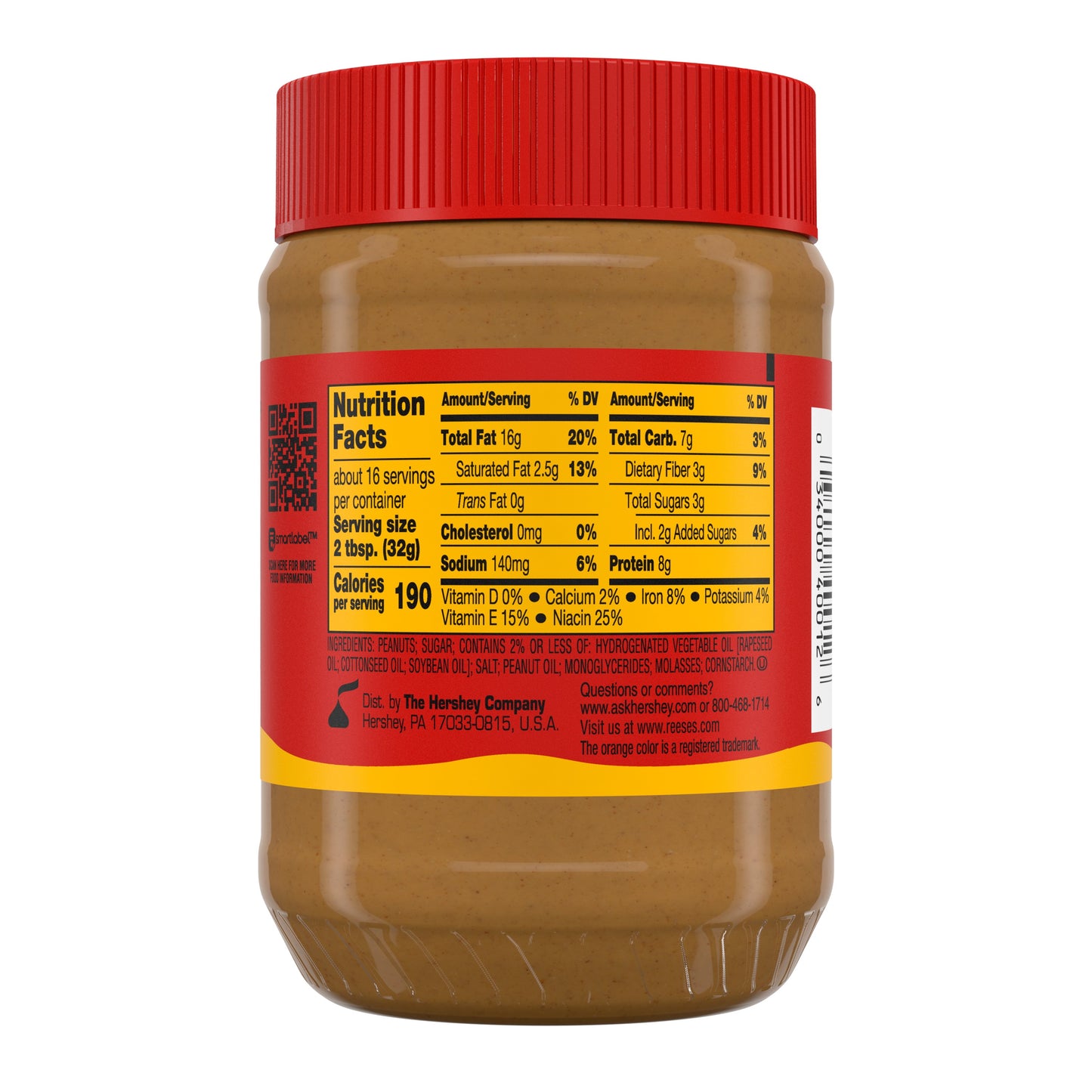 Reese's Peanut Butter Creamy Jar 510g Reese's