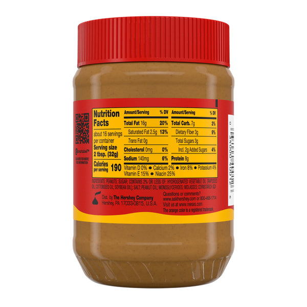 Reese's Peanut Butter Creamy Jar 510g Click Cuisine