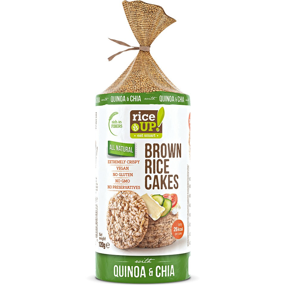 Rice Up Whole Grain Rice Cakes Chia & Quinoa 120g Rice Up