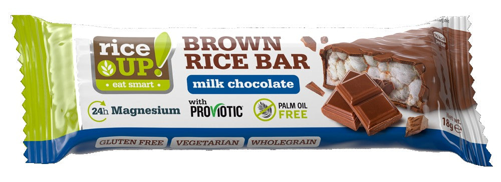 Rice Up Chocolate Bar 20 X18G Rice Up