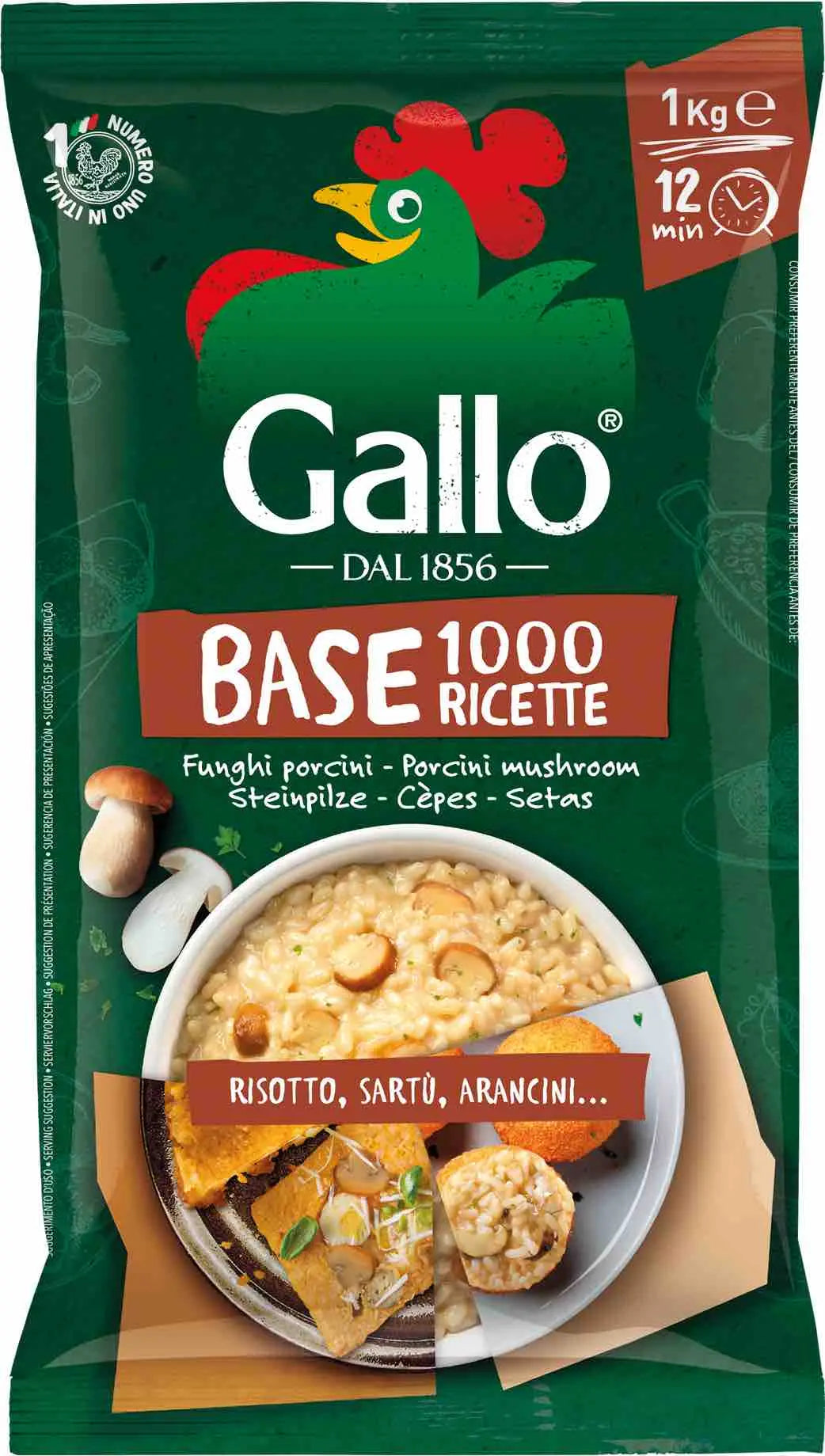 Riso Gallo Risotto Mushroom 1kg Riso Gallo