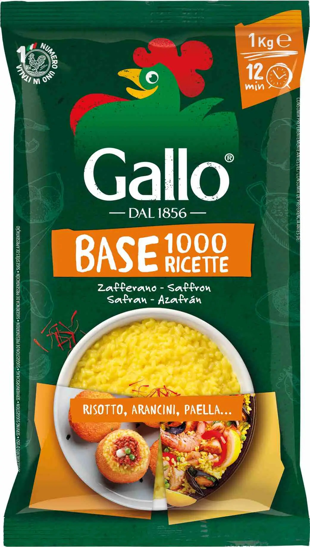 Riso Gallo Risotto Saffron 1kg Riso Gallo