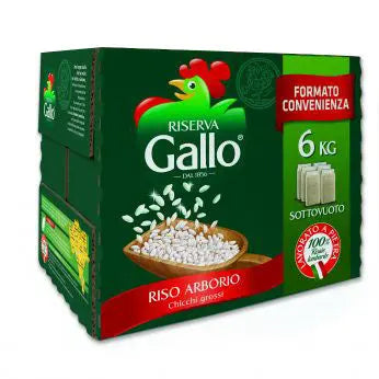 Riso Gallo Valigetta Arborio 6 x 1kg Riso Gallo