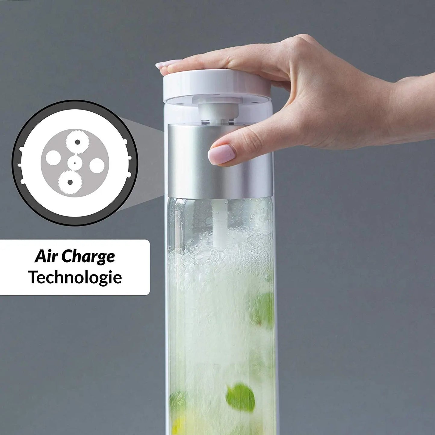 SODAMIX SODA MAKER - starter package (white color machine) SODAMIX