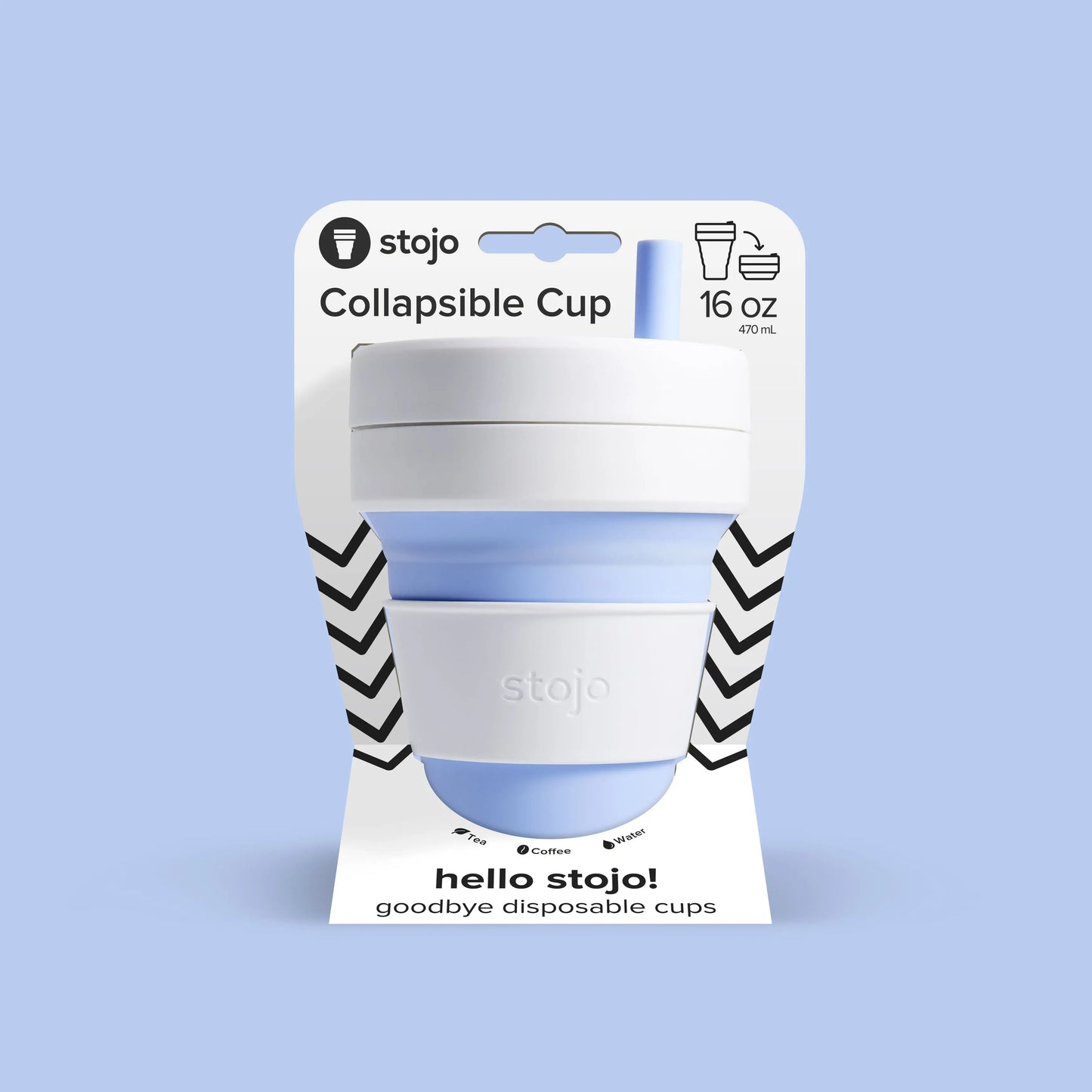 Stojo Biggie Cup Sky 470ml Stojo