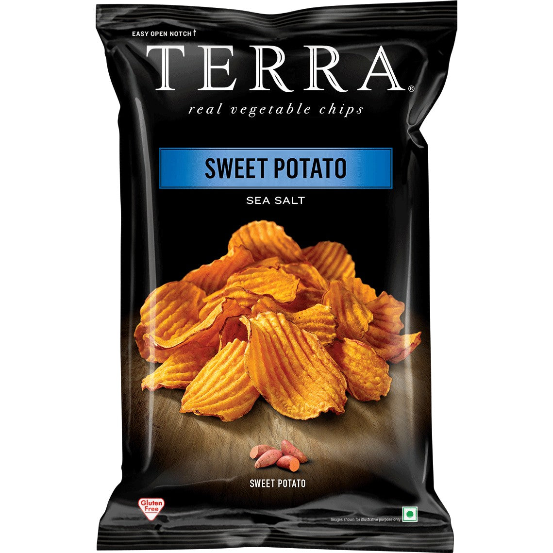 Terra Crinkled Sweet Potato - Sea salt 120g Terra
