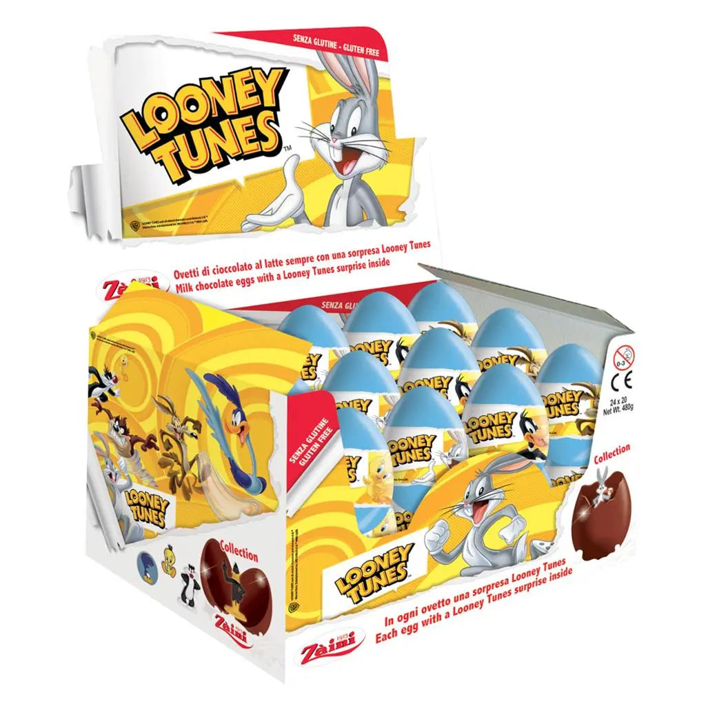 Zaini Looney Tunes (24 Chocolate Eggs) Zaini