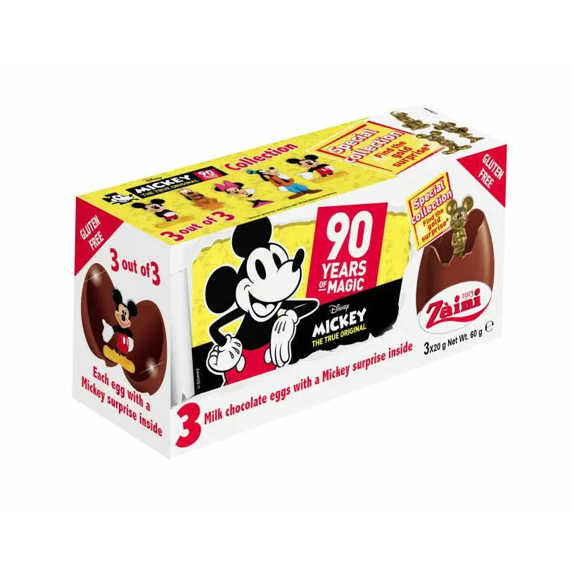 Zaini Mickey Mouse (Tripack Chocolate Eggs) Zaini