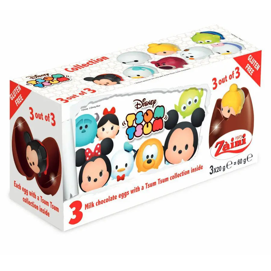 Zaini Tsum Tsum (Tripack Chocolate Eggs) Zaini