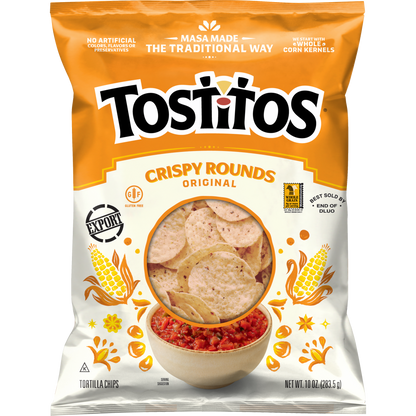 Tostitos Original Crispy Rounds Tortilla Chip 10 OZ (283.5g) - Export