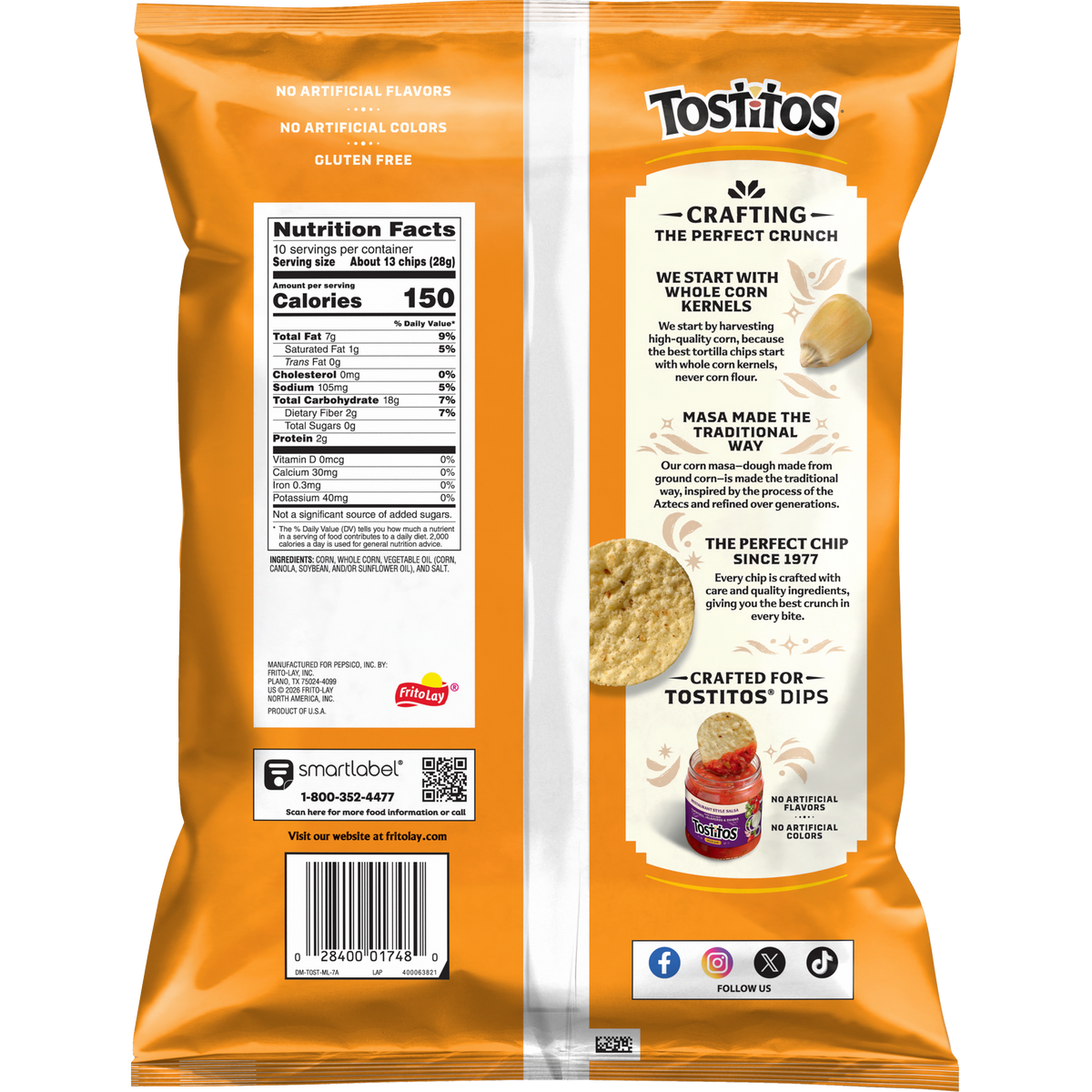Tostitos Original Crispy Rounds Tortilla Chip 10 OZ (283.5g) - Export