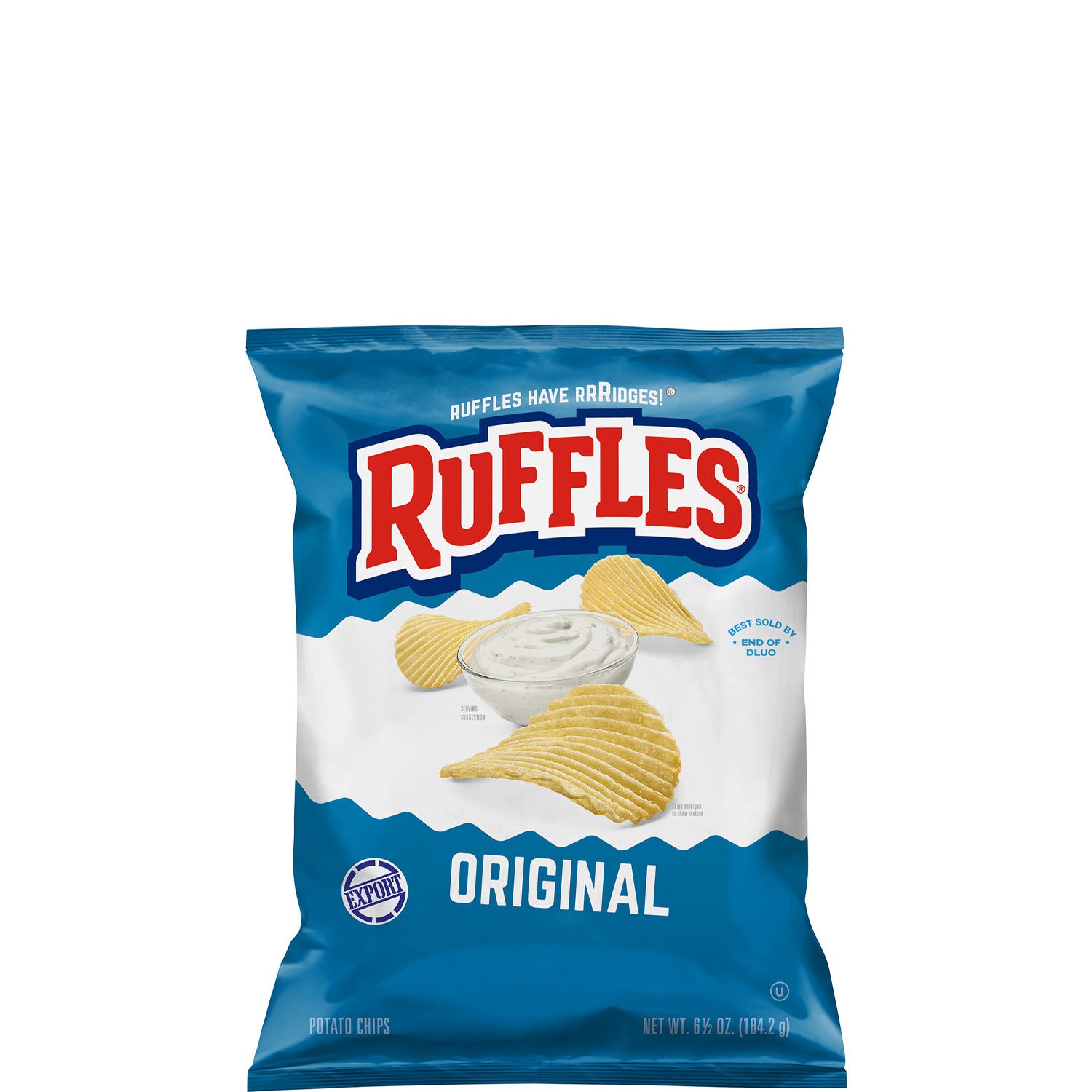 Ruffles Original Potato Chips 6.5 OZ (184g) - Export – Click Cuisine