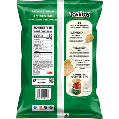 Tostitos Lime Flavored Triangle Style Tortilla Chips 10 OZ (283.5g) - Export