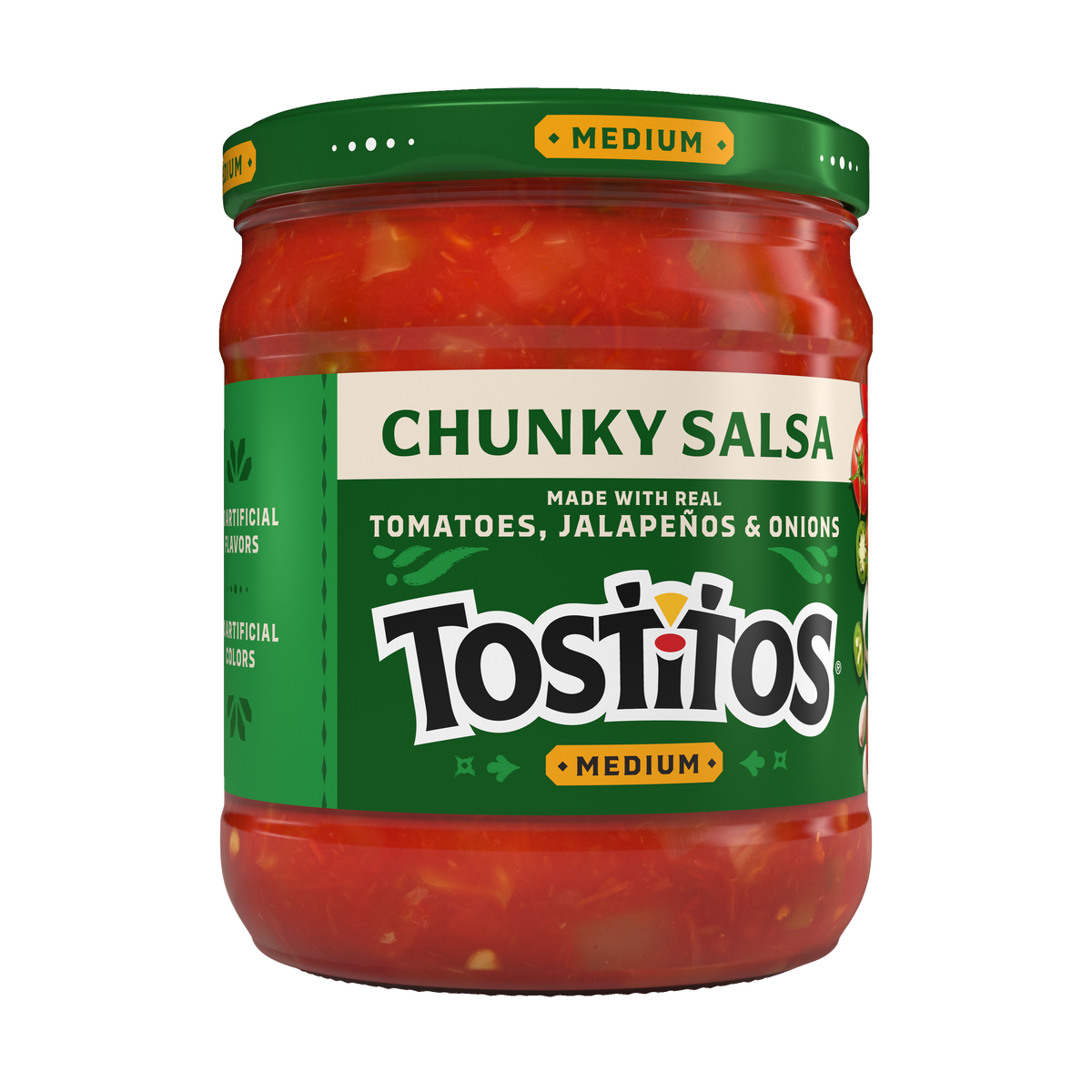 Tostitos Chunky Salsa, Medium 15.5 OZ (439g) - Export