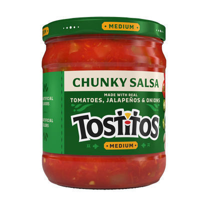 Tostitos Chunky Salsa, Medium 15.5 OZ (439g) - Export