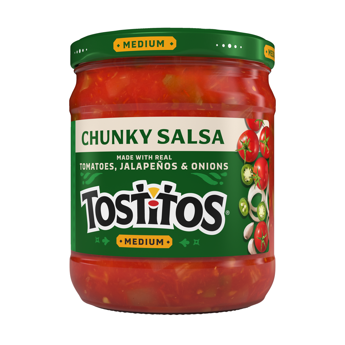 Tostitos Chunky Salsa, Medium 15.5 OZ (439g) - Export
