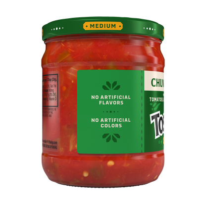 Tostitos Chunky Salsa, Medium 15.5 OZ (439g) - Export