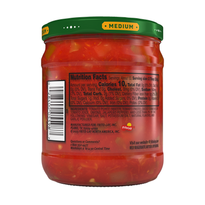 Tostitos Chunky Salsa, Medium 15.5 OZ (439g) - Export
