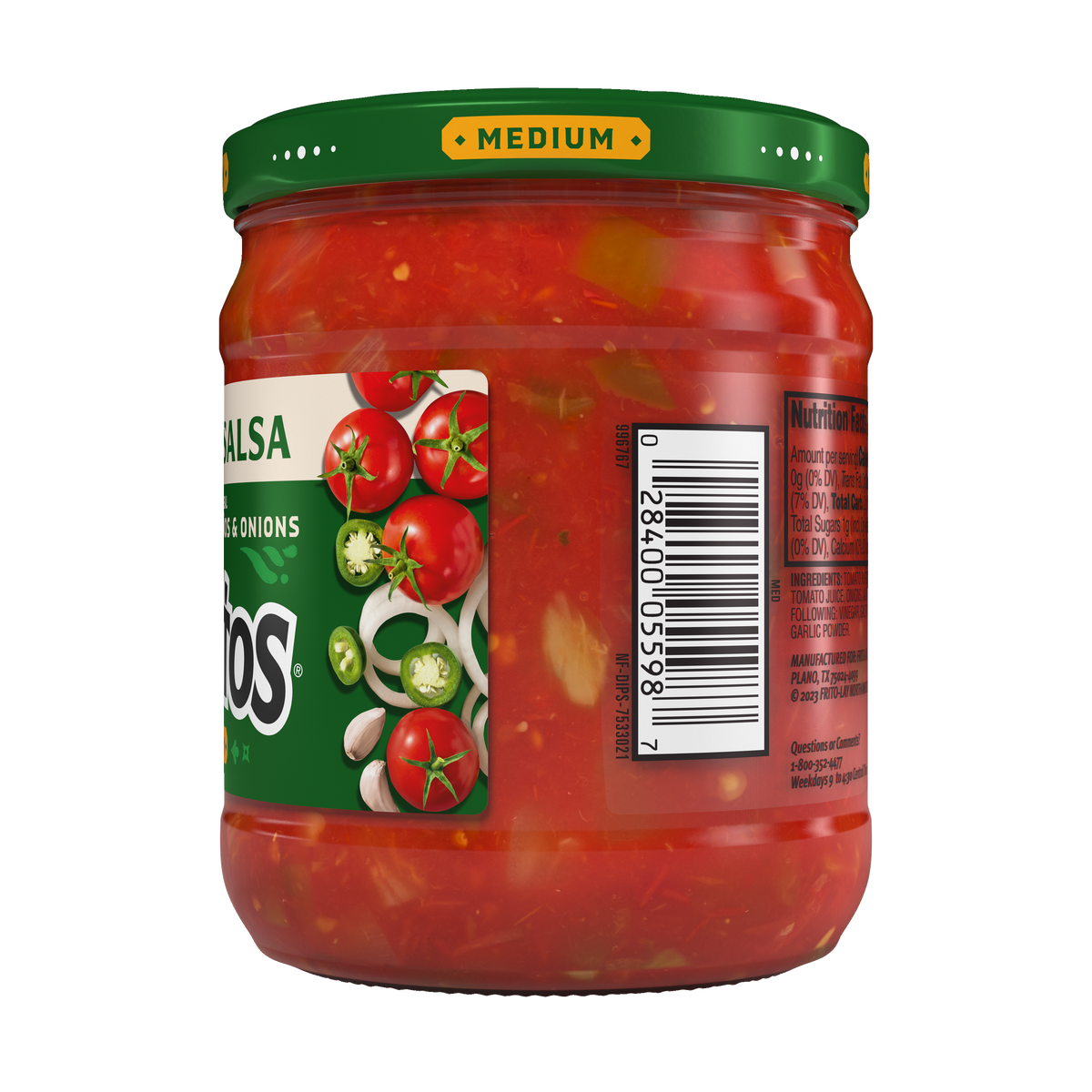 Tostitos Chunky Salsa, Medium 15.5 OZ (439g) - Export