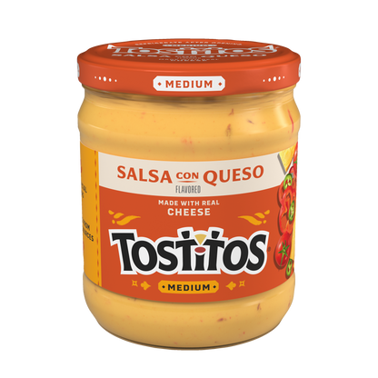 Tostitos Salsa Con Queso, Made With Real Milk & Cheese Dip , Medium 15 OZ (425g) - Export