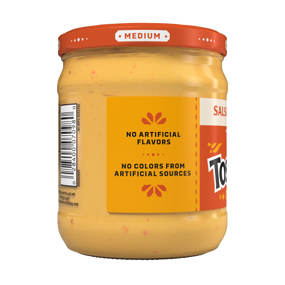 Tostitos Salsa Con Queso, Made With Real Milk & Cheese Dip , Medium 15 OZ (425g) - Export