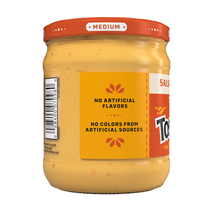 Tostitos Salsa Con Queso, Made With Real Milk & Cheese Dip , Medium 15 OZ (425g) - Export