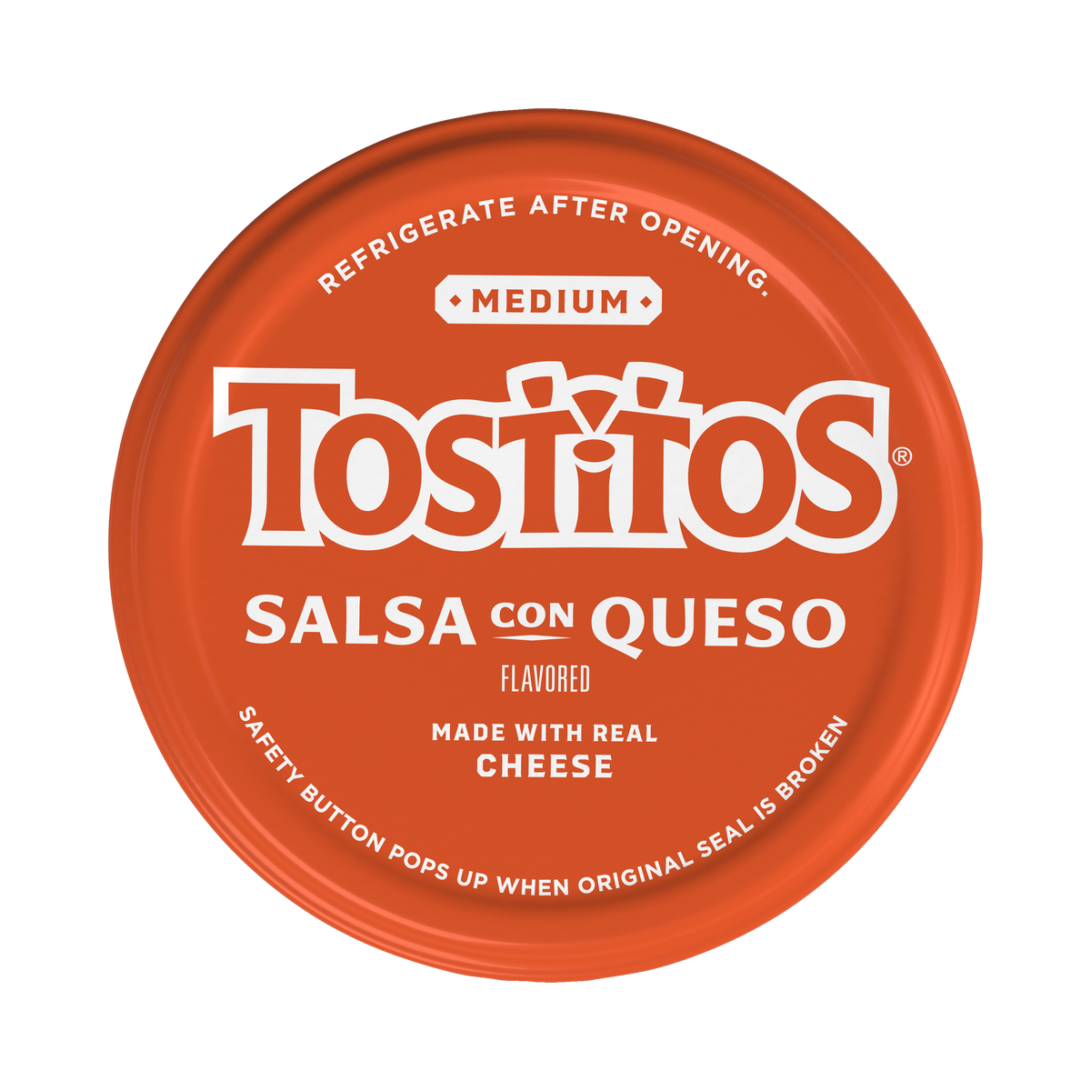 Tostitos Salsa Con Queso, Made With Real Milk & Cheese Dip , Medium 15 OZ (425g) - Export