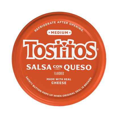 Tostitos Salsa Con Queso, Made With Real Milk & Cheese Dip , Medium 15 OZ (425g) - Export