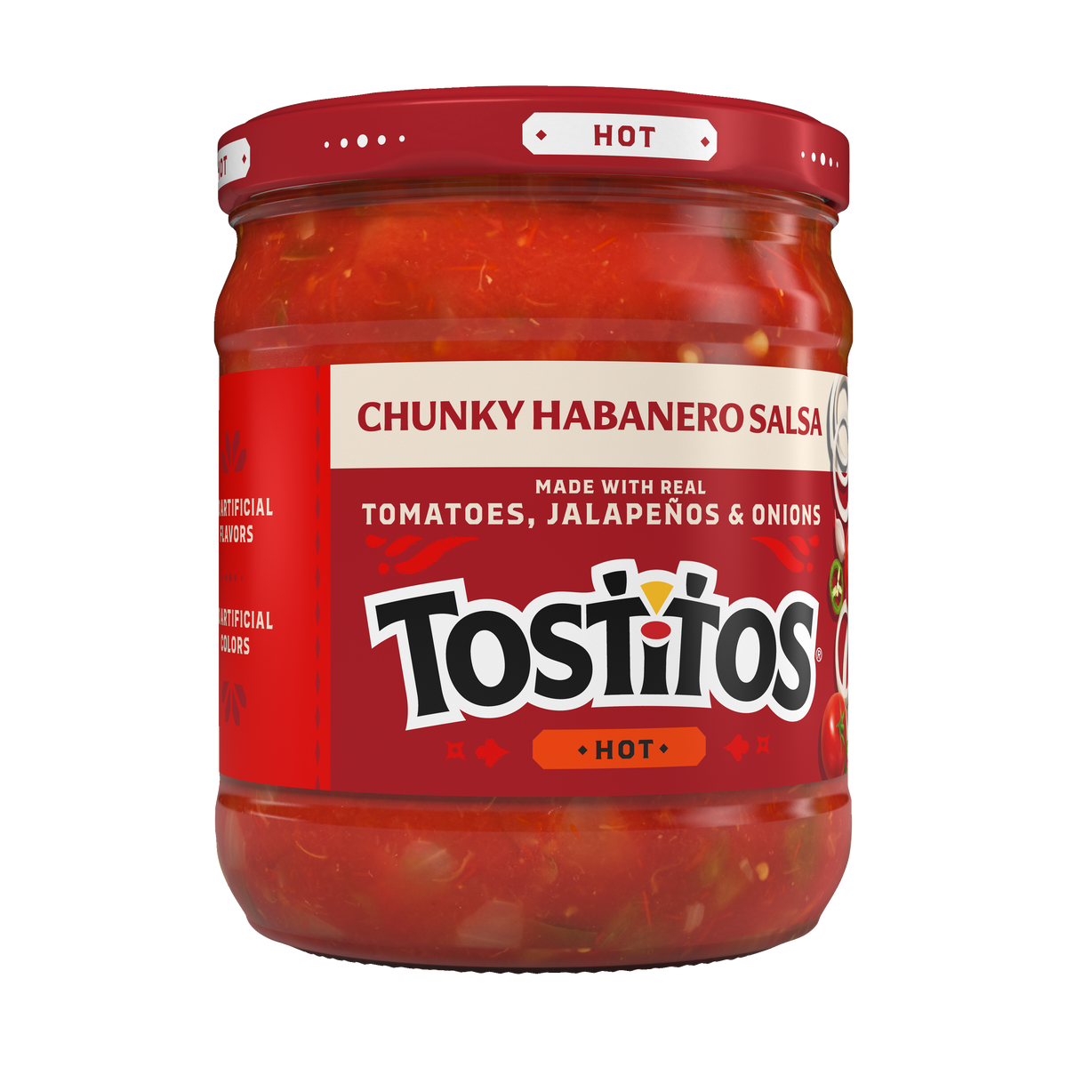 Tostitos Chunky Habanero Salsa Hot 15.5 OZ (439g) - Export