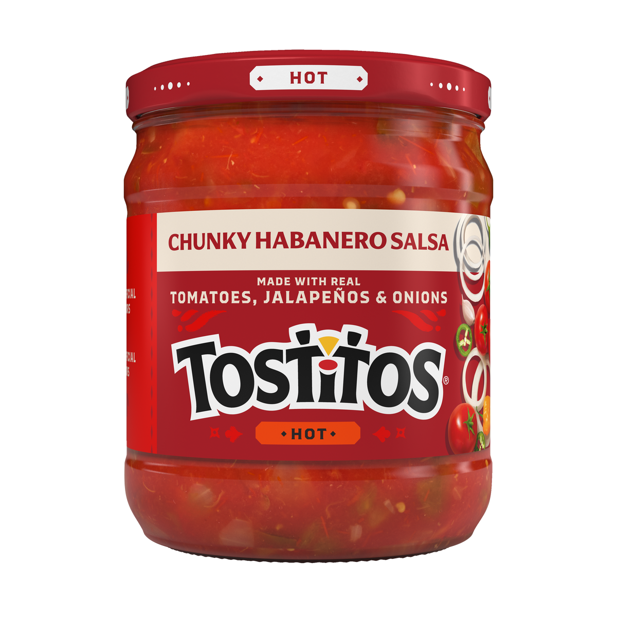 Tostitos Chunky Habanero Salsa Hot 15.5 OZ (439g) - Export