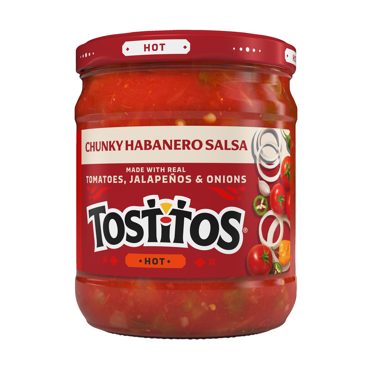 Tostitos Chunky Habanero Salsa Hot 15.5 OZ (439g) - Export
