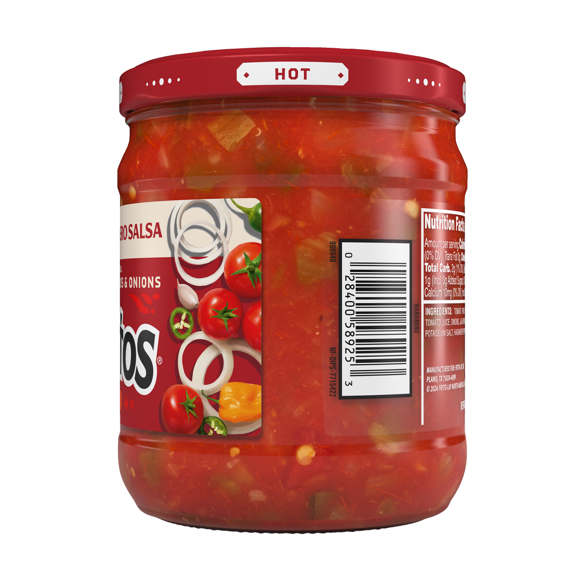 Tostitos Chunky Habanero Salsa Hot 15.5 OZ (439g) - Export