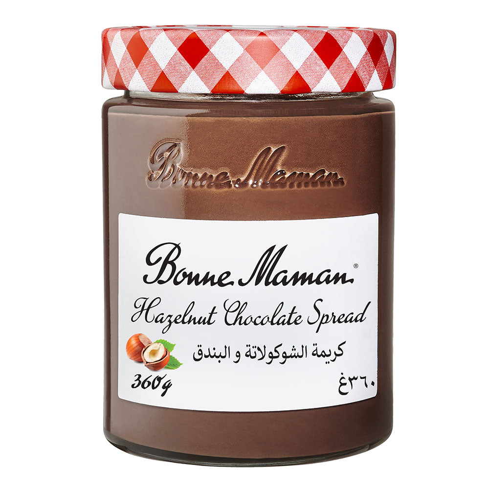 Bonne Maman Hazelnut Chocolate Spread with Cocoa, No Palm Oil, 20% Hazelnut, 360g