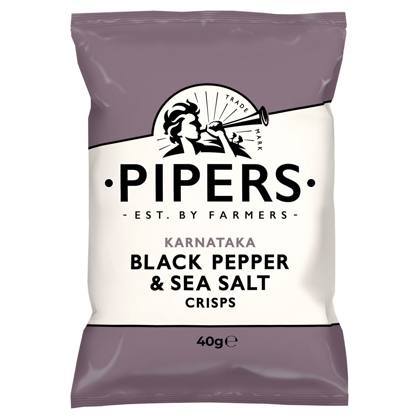 Pipers Kettle Cooked Karnataka Black Pepper & Sea Salt 40gm