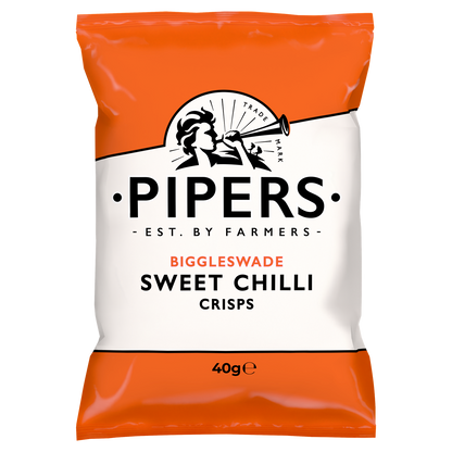 Pipers Kettle Cooked Biggleswade Sweet Chilli Crisps 40gm