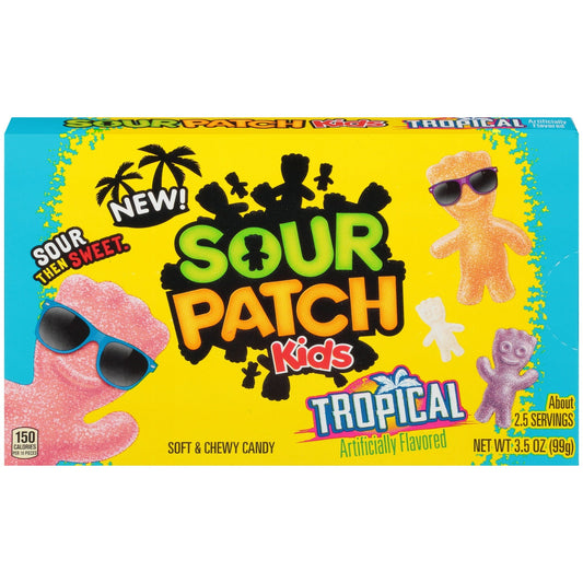 Sour Patch Kids Tropical Candy Theatre Box 3.5 Oz
