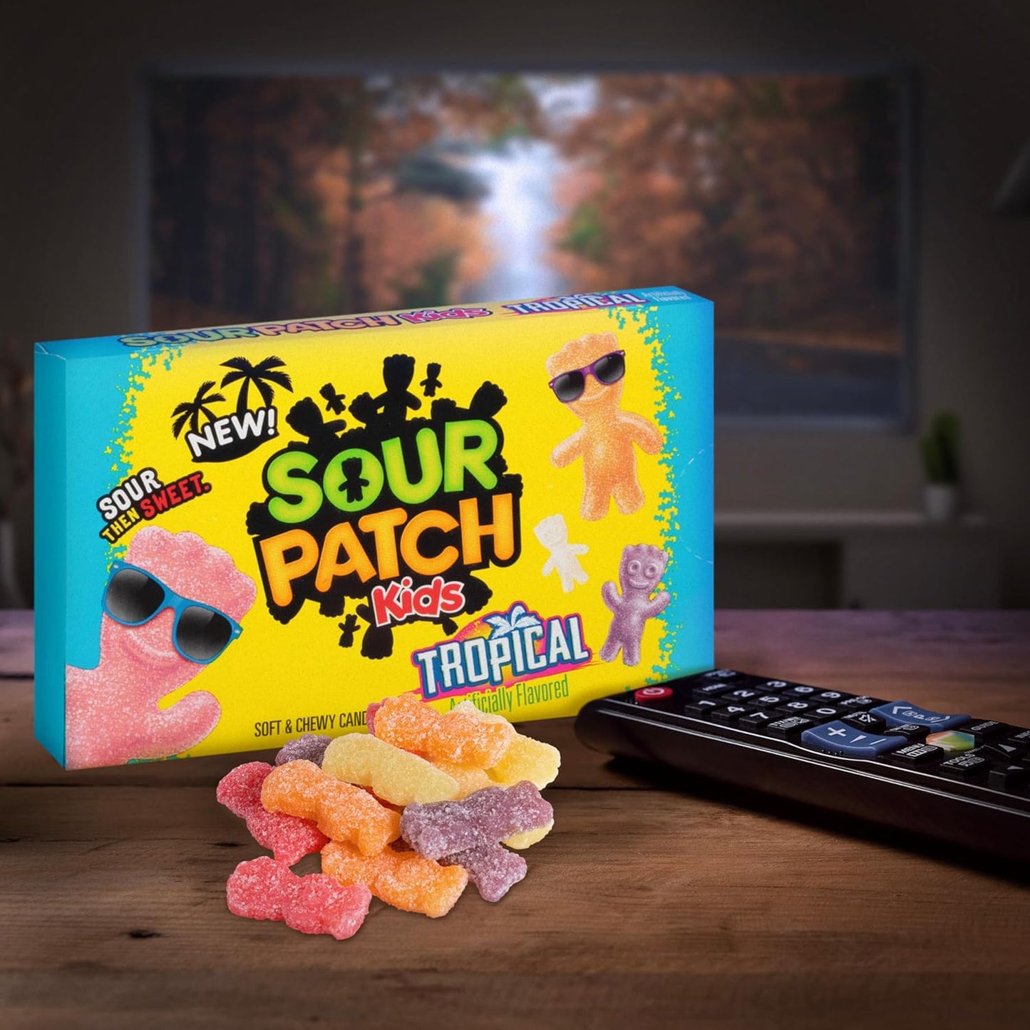 Sour Patch Kids Tropical Candy Theatre Box 3.5 Oz