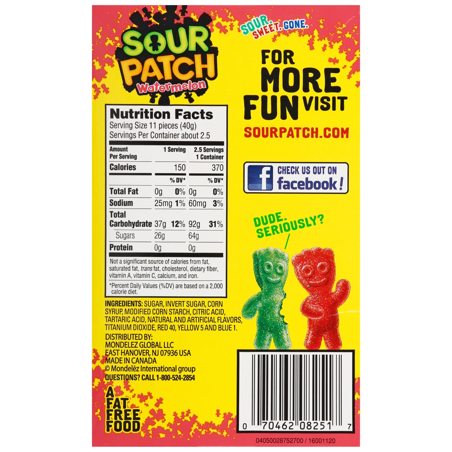 Sour Patch Kids Watermelon Candy Theatre Box 3.5 Oz