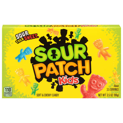Sour Patch Kids Soft & Chewy Candy Theatre Box 3.5 Oz