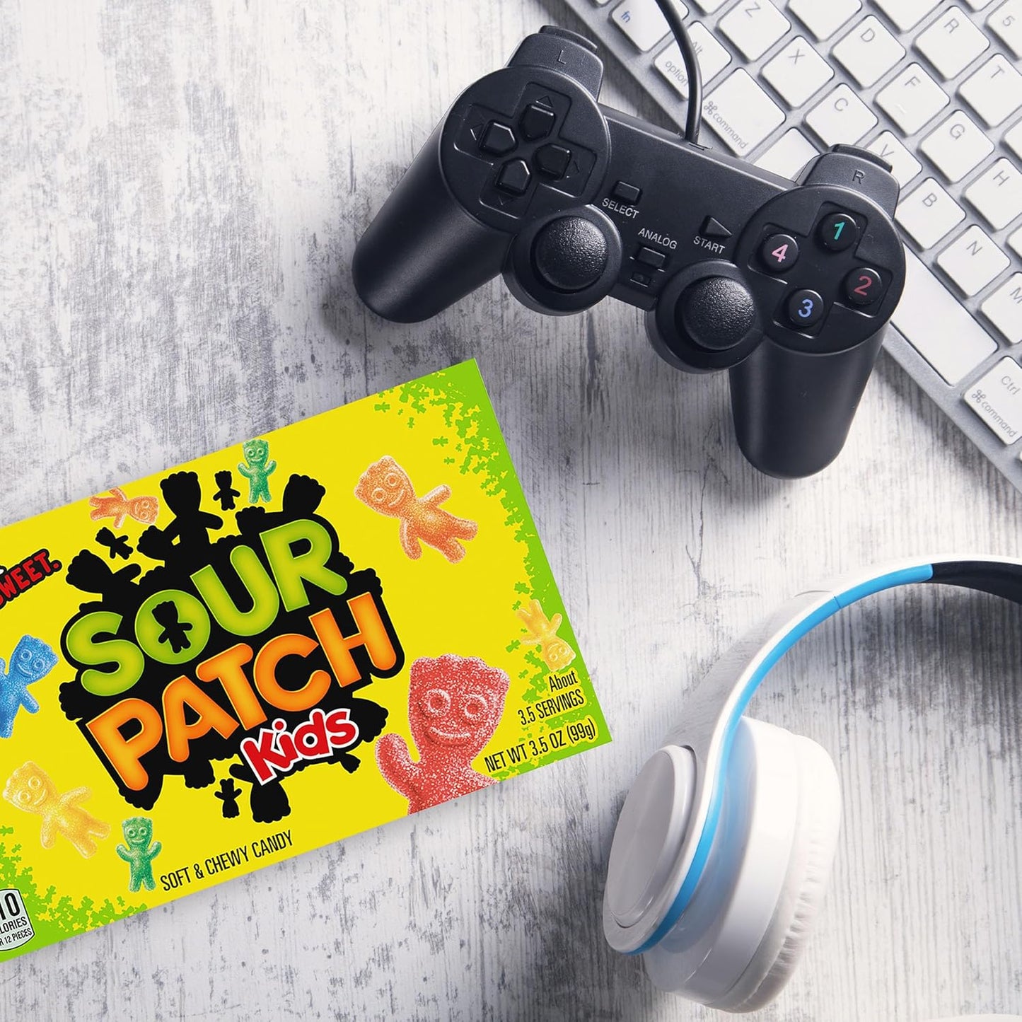 Sour Patch Kids Soft & Chewy Candy Theatre Box 3.5 Oz