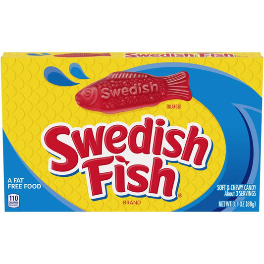 Swedish Fish Original Candy Theatre Box 3.1 Oz