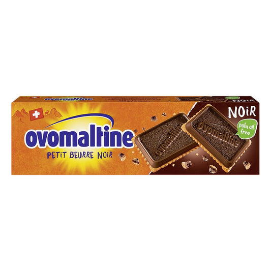 Ovomaltine Petit Beurre Noir Swiss Biscuit with 52% Dark Chocolate, 145g