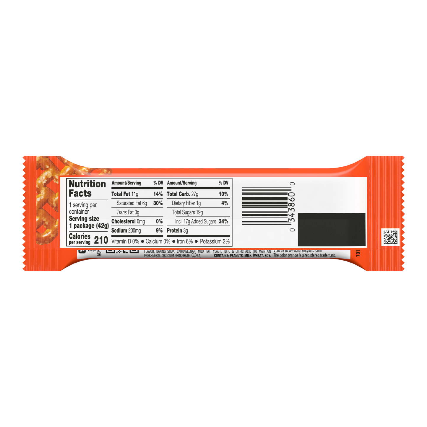 Reese's TAKE5 Chocolate Peanut Butter Candy Bar 42gm